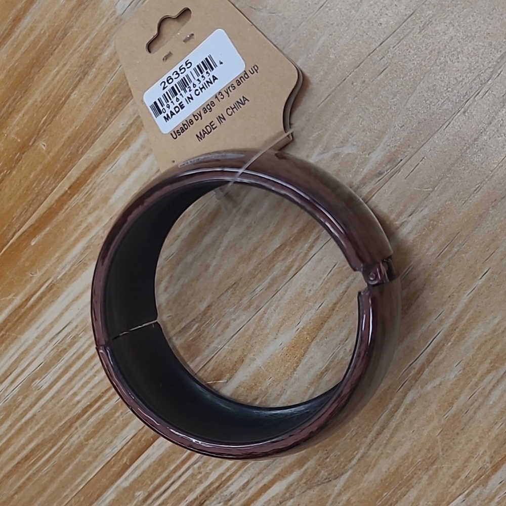 Brown Faux Wood Bracelet